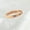 Rose Gold, variant on Rose Gold/Silver Titanium Steel Three-Stone CZ Band Women's Tail Ring Size 4-10