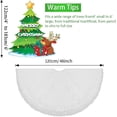 thumbnail image 2 of 48 Inch Christmas Tree Skirt, Christmas Tree Plush Skirt Decoration for Merry Christmas Party Faux Fur Christmas Tree Skirt Decorations, 2 of 9
