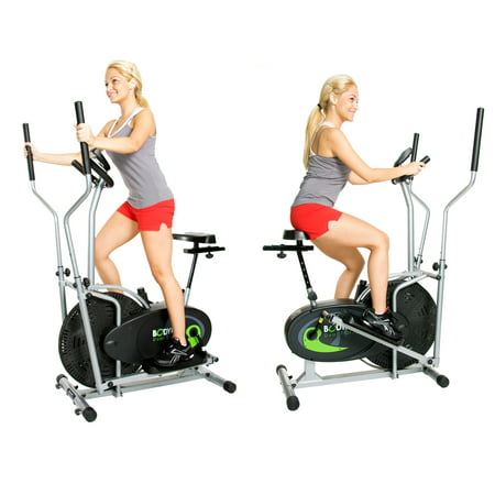 Body Rider 2-in-1 Fitness machine w/ elliptical trainer & exercise (Best Trainers For Spinning)