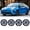 15 inch- Black Lacquer and Blue Lacquer, variant on 4 Pcs-15 inch Hubcaps for 2016-2022 Toyota Prius/2020 Toyota Corolla, Snap-On Black & Blue Lacquer 15 inch Alloy Wheel Rims Cover, OEM replacement for 42602-47181