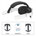 thumbnail image 2 of VR Head Straps Adjustable Headset Straps Premium Replacement Gaming VR Accessories Secure Fit for Meta Quest 3 VR Headset, 2 of 8