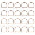 thumbnail image 3 of 20 piezas de metal D anillos de hierro duradero Color sin color de amplia aplicación Exquisito D anillos para mochila de bolso de bricolaje, 3 of 8