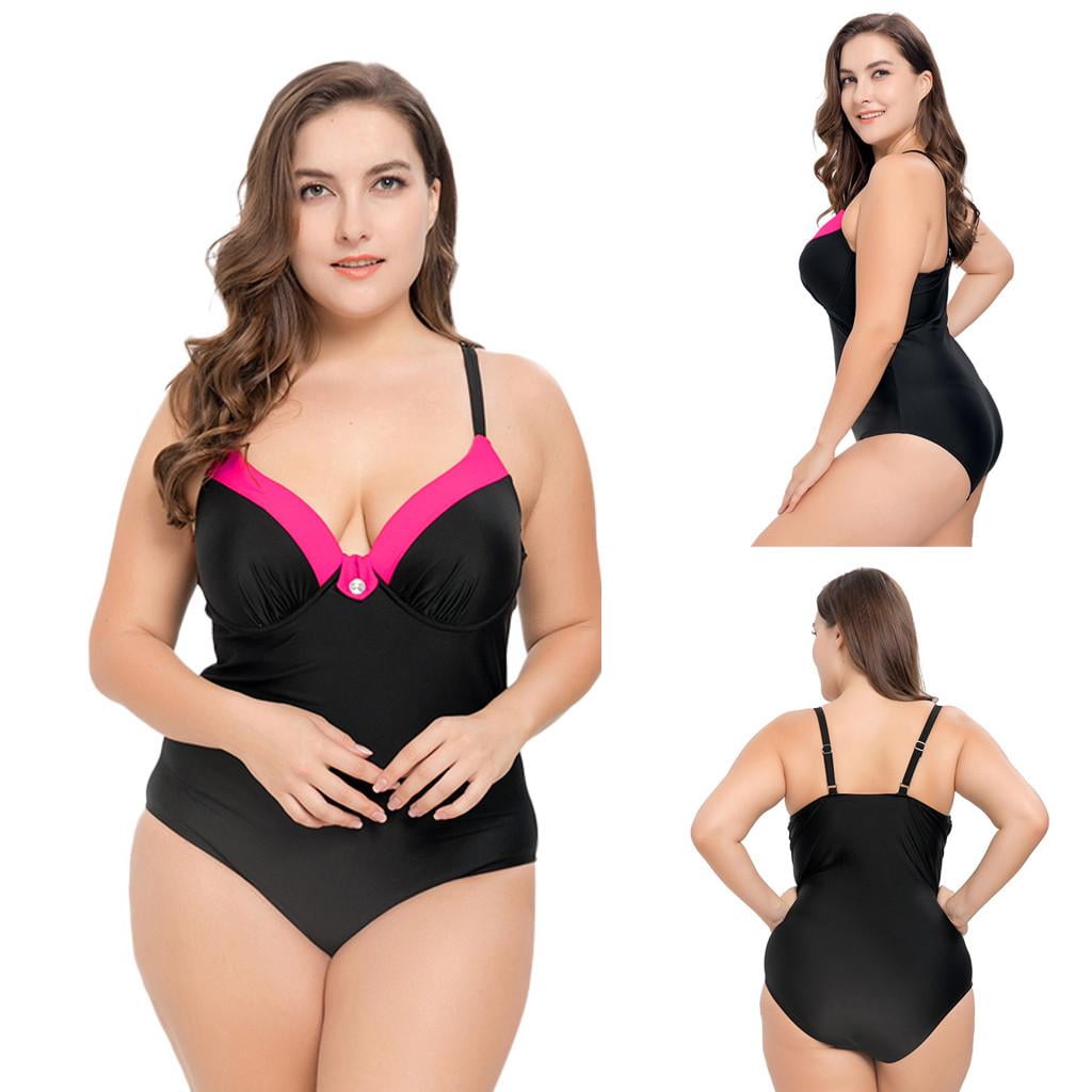 hot pink swimsuit plus size