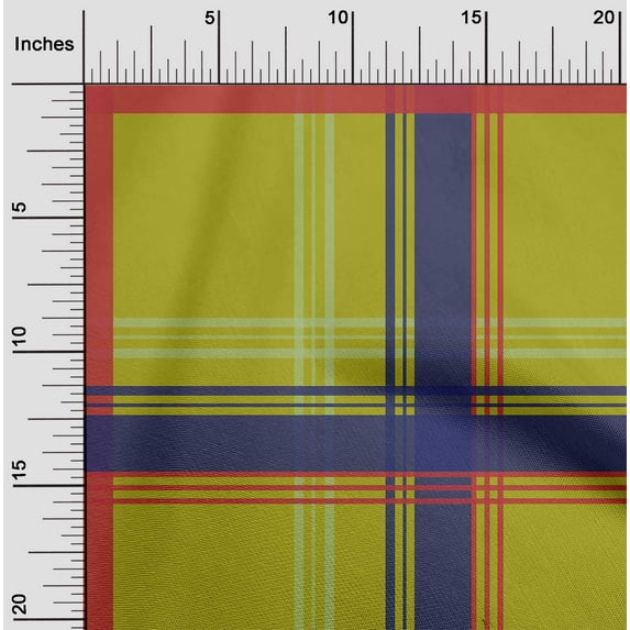 oneOone Viscose Chiffon Lime Green Fabric Madras Check Sewing Fabric By The Yard Printed Diy Clothing Sewing Supplies 42 Inch Wide