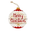 thumbnail image 2 of Agiferg 1PC Christmas Ornament Paperboard Christmas Tree Pendant Crafts With Rope, 2 of 4