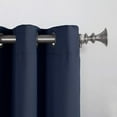 thumbnail image 2 of Sun Zero Grant 54 Inch x 63 Inch Polyester Grommet Top Single Curtain Panel, Navy Blue, 2 of 3