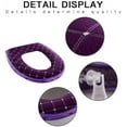 thumbnail image 4 of Bathroom Soft Thicker Warmer Toilet Seat Cover Pads Waterproof Cloth Toilet Cover Seat Lid Pad Home Decoration Toilet Seat Cover, 4 of 6