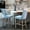 Light Blue, variant on American Design Barstools / With Hand - made Backrest / Comfortable Seating