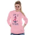 thumbnail image 5 of BCA Pink Ribbon Hope is An Anchor Women's Long Sleeve T Shirt Brisco Brands 3X, 5 of 6