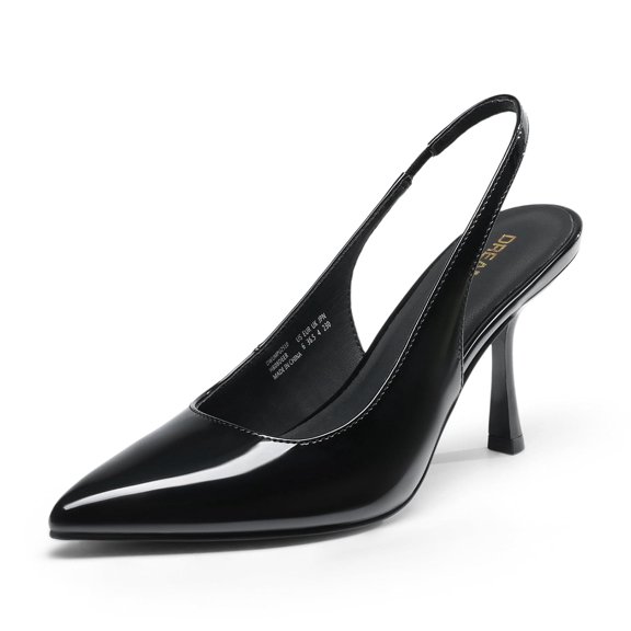 DREAM PAIRS Women's Heels Slingback Stiletto Pumps Shoes Pointed Closed Toe Kitten Heels Dress Bridal Elegant Wedding Sexy Party