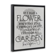 thumbnail image 4 of Stupell Industries Romantic Garden Phrase Plants & Flowers Painting Black Floater Framed Canvas Art Print Wall Art, 25 x 31, 4 of 10