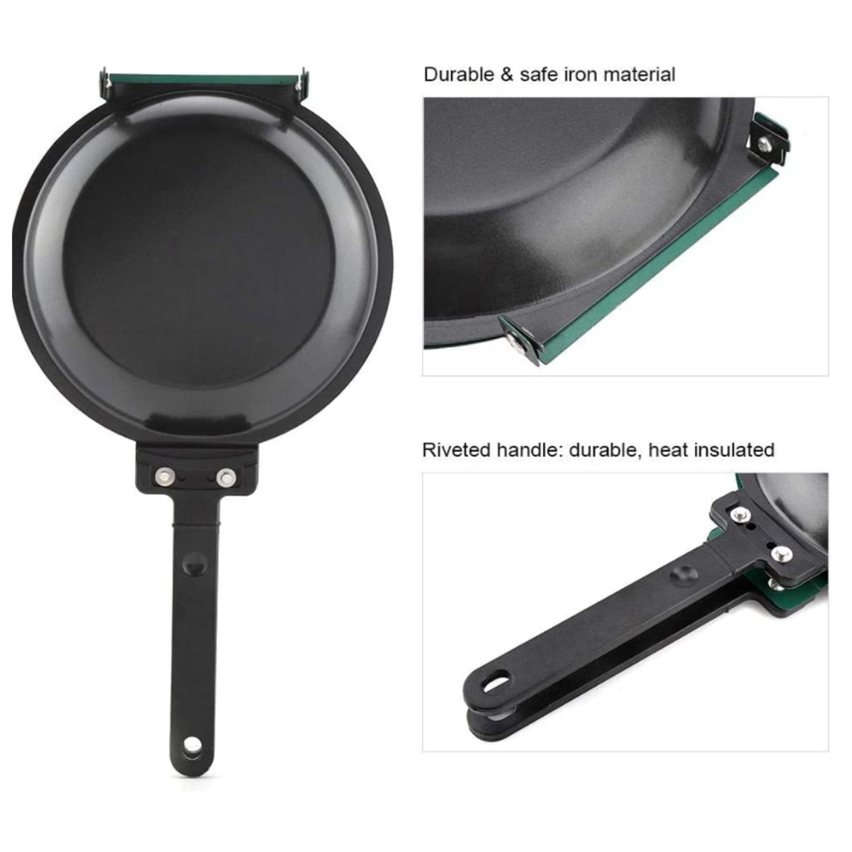  Gavigain Double Sided Frying Pan, Flip Frying Pan