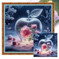 thumbnail image 1 of Hilo Algodón Ecológico Bordado Punto Cruz Manzana Cristal Con 11CT 40x40cm, 1 of 9