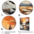 thumbnail image 3 of Designart "Arctic Sunset Alaska I" Landscapes Floater Framed Canvas Print, 3 of 7