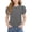 Gray, variant on Teylalorva T-Shirt for Girls, Summer Trendy Puff Short Sleeve Crewneck Kids Cute Casual Tee Yellow Size 6