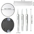 thumbnail image 2 of Asunby 7-Piece Magnifying Mirror and Eyebrow Tweezers Kit, 5X, 10X, 15X Portable Makeup Mirror with Suction Cups for Travel, 2 of 11