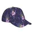 thumbnail image 3 of Daiia Lavender Flowers print Baseball Cap Men Women Golf Dad Hat Adjustable Original Classic Low Profile Hat Unconstructed Plain Cap, 3 of 9