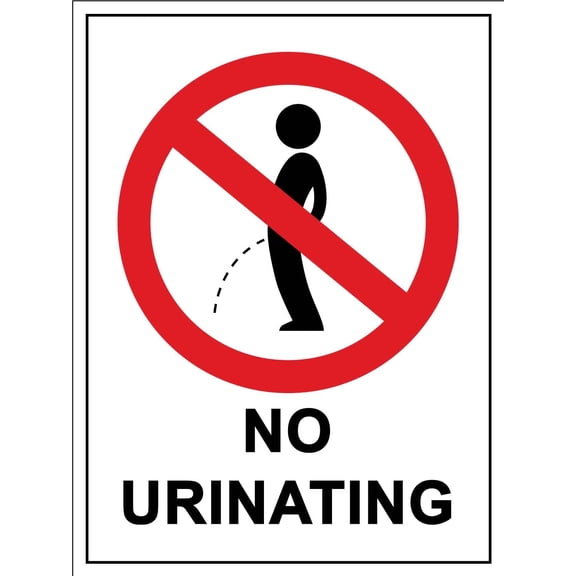 No Urinating Sign Metal Aluminum Sign 8x12 Inches Caution Danger Safety Security Warning Notice Signs