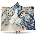 thumbnail image 1 of Sea Cat Hooded Blanket, 1 of 5