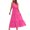 Pink, variant on WIZUTIZ Womens Summer Dresses Casual Casual Elastic High Rise Pleated Ruffled Solid Sun Dress Sleeveless V-Neck Beach Dress for Womens Ankle-Length Wrinkle-Free Cocktail Dress Beige