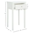 thumbnail image 5 of SAFAVIEH Abel Nightstand With Storage Drawer White, 5 of 7