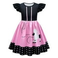 thumbnail image 1 of Robes Filles Sans Manches en Chiffon Pailleté Jupe Princesse Robe Filles Rose 5-6 Ans, 1 of 3