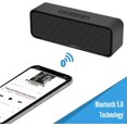 thumbnail image 3 of Altavoz (Negro) Inalámbrico Portátil, Bluetooth 5.0 con Graves HiFi Estéreo 3D, Batería de 1500 mAh, 12 Horas de Reproducción Rojo Verde, 3 of 5