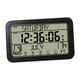 thumbnail image 1 of Reloj de pared electrónico, reloj de pared con fecha, despertador, decoración para mesita de noche, dormitorio. negro, 1 of 9