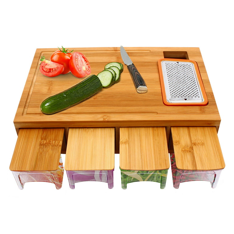 Wood Cutting Board for Kitchen 15x10 inch - Wooden Serving Tray - Large  Bamboo Chopping Board, 1 - Harris Teeter