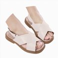 thumbnail image 5 of Godom Sandals for Girls Casual Adjustable Double Buckle Flat Sandal Slide for Toddler Little Big Kid, 5 of 7