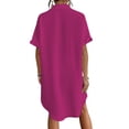 thumbnail image 4 of Shine Up Women Swimsuit Cover-ups Button Down Shirt Dress Summer Tops Bathing Suit Coverup, 4 of 6