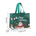thumbnail image 2 of Reusable Christmas Gift Bags - 12.8" Eco-Friendly Tote with Reinforced Handles (2-Pack Holiday Wrapping, Party Favors, Stocking Stuffers), 2 of 3