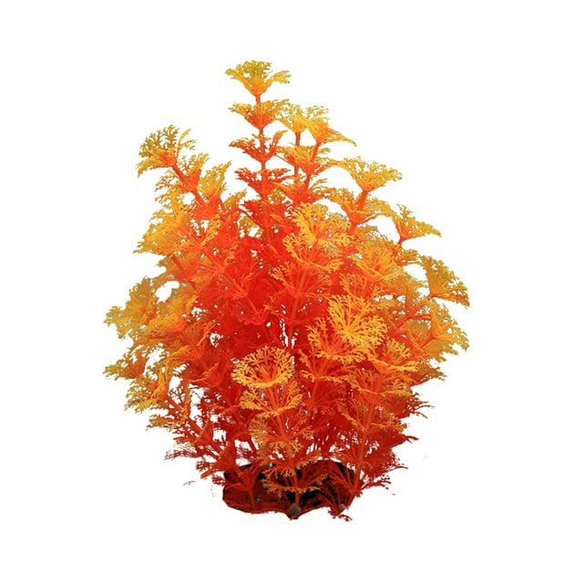 Visland Fish Tank Decoration Safe Plastic Simulation Fake Aquatics Plants for Home