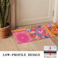 thumbnail image 3 of Bohemian Floral Patchwork Non-Slip Entryway Door Mat,Boho Indoor Decor Durable Low Plush Door Mat,Washable Welcome Rug for Patio Hallway Home Decor 16x47 Inches, 3 of 7