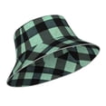 thumbnail image 2 of Fisherman Hat 22.8×5.9in Skin-Friendly Lightweight Breathable Folding Reflective Double Face For Daily Travel Business Camping Paleturquoise Buffalo Plaid Check Tartan Scotland_1, 2 of 8