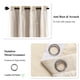 thumbnail image 4 of Cortinas opacas Loyala Star para dormitorio, 108 pulgadas, color crema, 2 paneles, 4 of 9