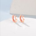 thumbnail image 5 of Suplight 925 Sterling Silver Huggie Earrings for Women Plain Hoop Earrings, Gold/Rose Gold/Black Plated, 5 of 8