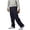Navy, variant on Vibes Men's Cargo Zipper Pocket Sweatpants Adjustable Leg Open