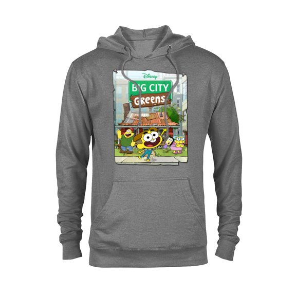 Disney Big City Greens Poster Cricket and Family - Pullover Hoodie for Adults -Customized-Graphite Heather