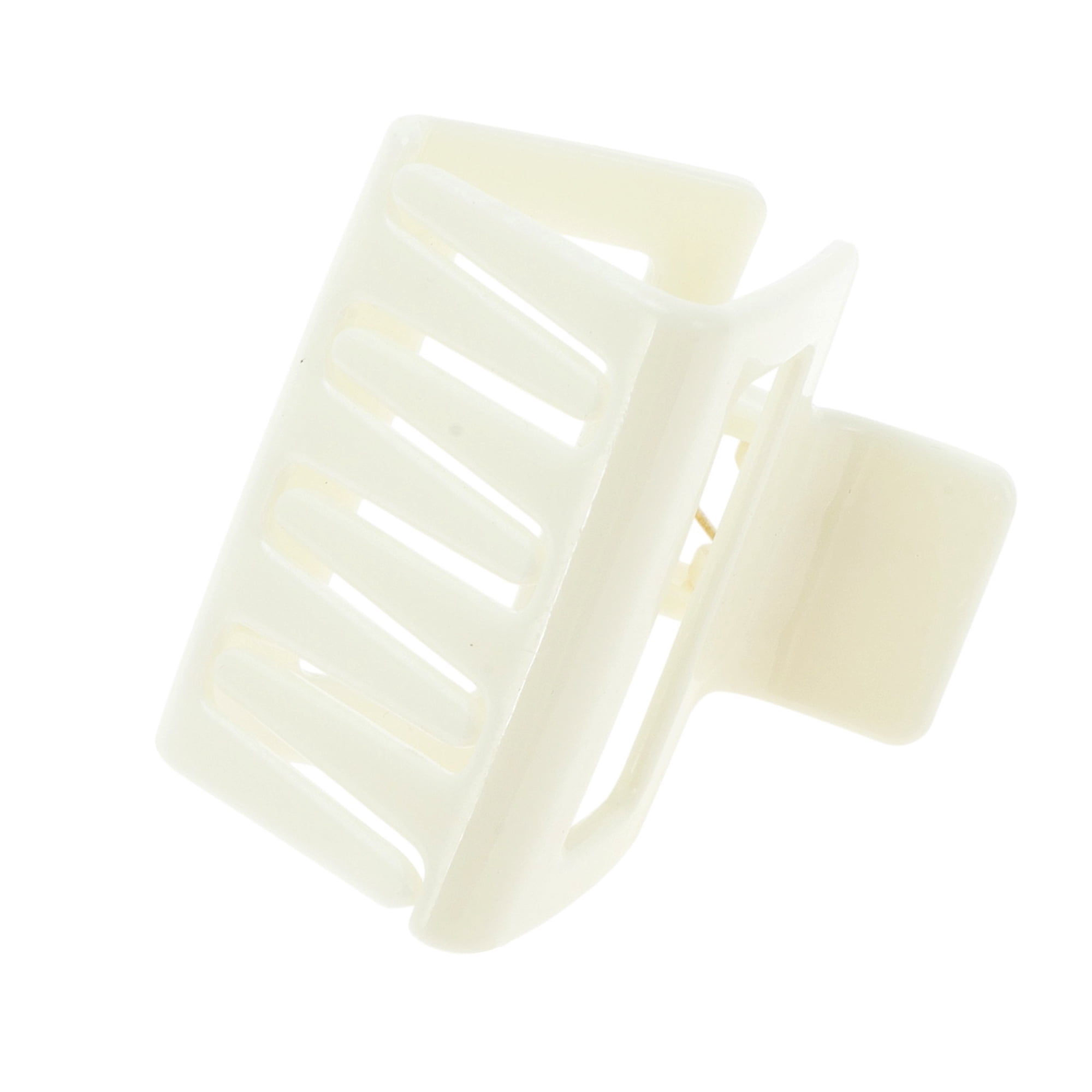 Unique Bargains Frosted Grace Hair Clips for Home Milky White 3 Pcs