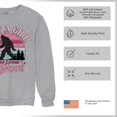 thumbnail image 6 of Just a Girl Who Loves Bigfoot Sweatshirt Sasquatch Fan Cryptid Cute Gift Vintage Sunset Wildlife Camping Crewneck, 6 of 7