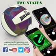 thumbnail image 2 of Volleyballs, Holographic Glow in the Dark Volleyball Official Size 5, Indoor Outdoor Beach Volleyball Ball for Men Women, 2 of 4