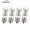white, variant on Ruiandsion E17 LED Light Bulbs,1W (Equivalent 20W) Daylight White 6000K 200LM 110-130V for Chandelier Light,Replacement,4 Pcs
