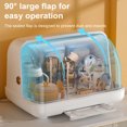 thumbnail image 3 of Homelife Baby Bottle Drying Rack with Cover 360-Degree Sealing Kitchen Cabinet Organizer Bottle Holder for Valves Straws Nipples Space-Saving Countertop Dryer, 3 of 13