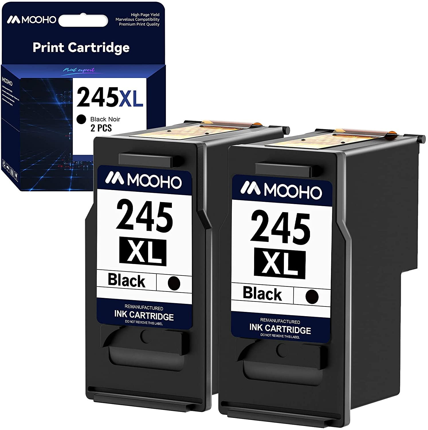245 245XL Black Ink Cartridge Higher Yield Replacement for Canon PG245