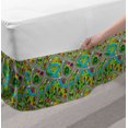thumbnail image 2 of Car Race Track Bed Skirt, Hand-Drawn Style Suburb Cartoon Roadway Activity Design Neighborhood, Elastic Bedskirt Dust Ruffle Wrap Around for Bedding Decor, 4 Sizes, Multicolor, by Ambesonne, 2 of 2