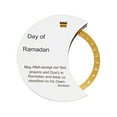 thumbnail image 1 of C Rotatable Advent Calendar Ramadan Countdown Wooden Acrylic Round Desktop Decor White Plate Gold Wheel For Home Party, 1 of 6