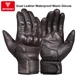 thumbnail image 2 of Guantes de cuero auténtico para motocicleta, resistentes al agua, a prueba de viento, para invierno, cálidos, transpirables, para operar al tacto, protección de palma y puño para Moto, 2 of 5