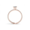 thumbnail image 3 of 1 Carat T.W. Diamond Classic 14kt Rose Gold Engagement Ring, 3 of 4