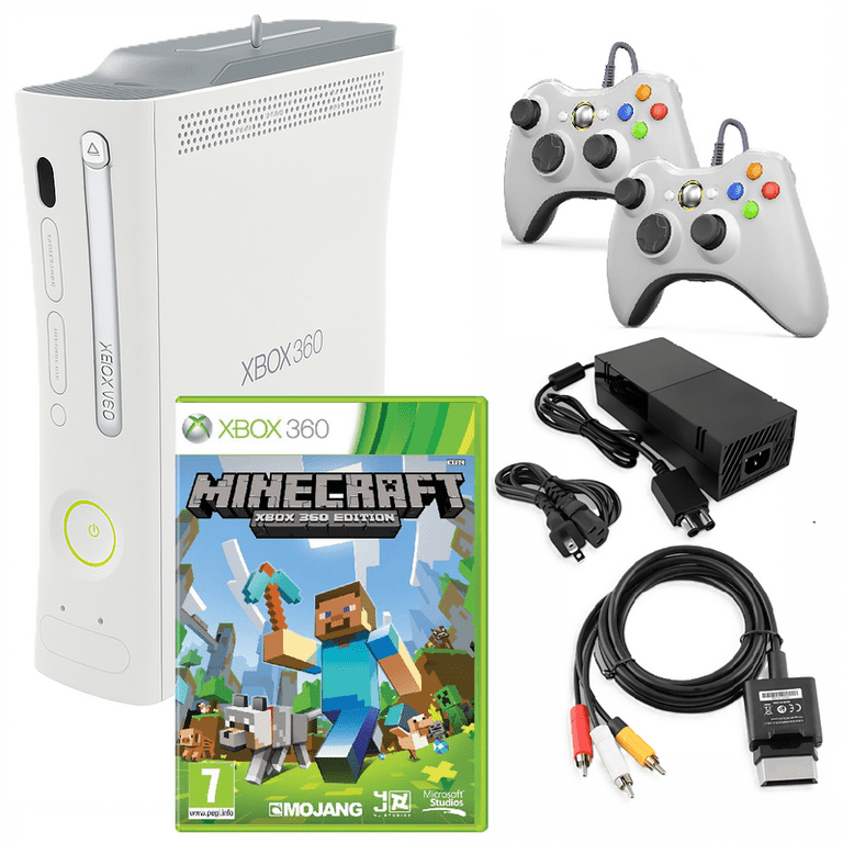 Restored Microsoft Xbox 360 Console Original White with Minecraft
